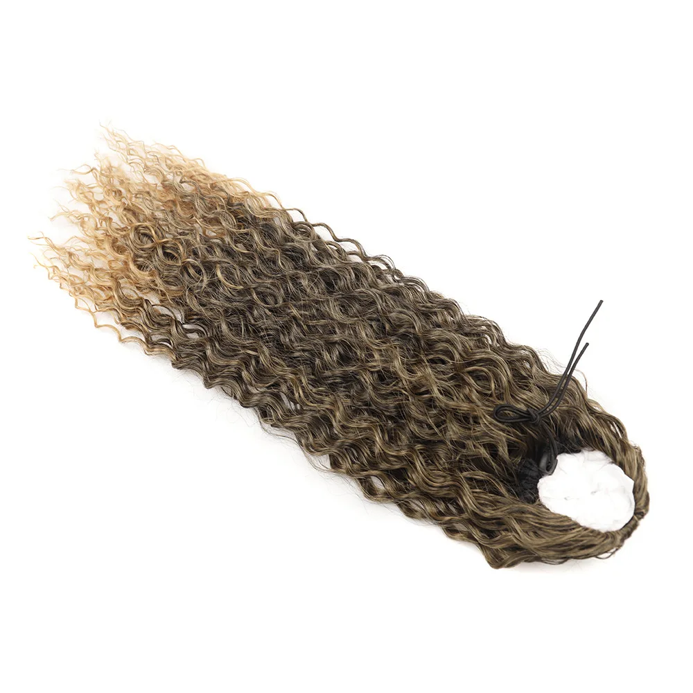 Extensiones de pelo sintético rizado con cola de caballo para mujer y niña, postizo de cola de caballo Afro rizado con cordón, para fiesta, Festival