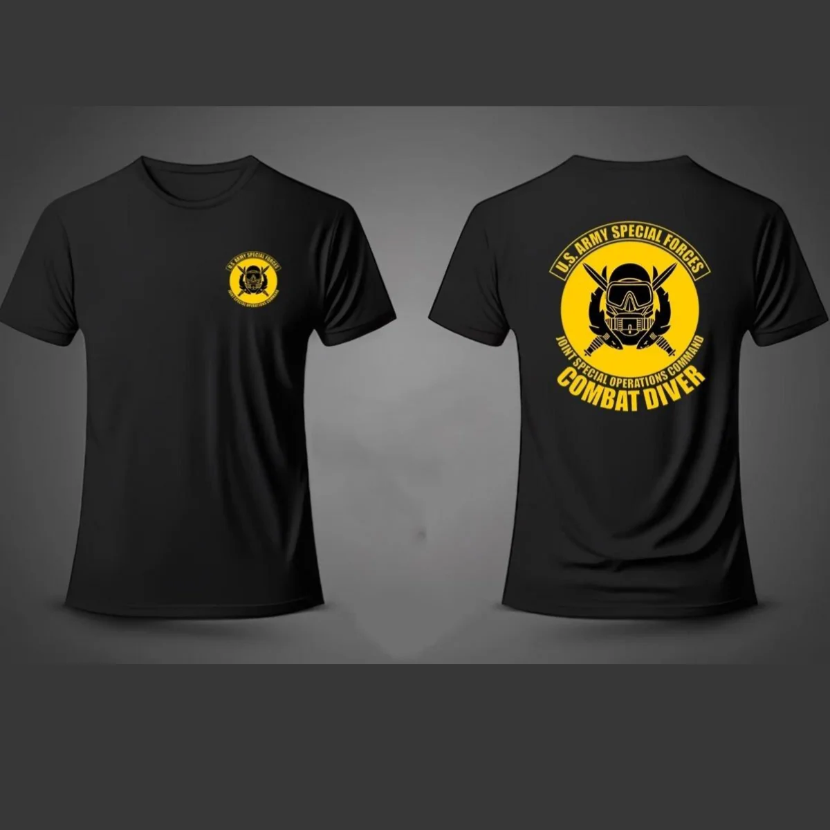 

Special Operations Forces Diving Army Same LOGO Printed Military Fans Wear Cotton Short Sleeve T-Shirt Men's Casual Fitness Top