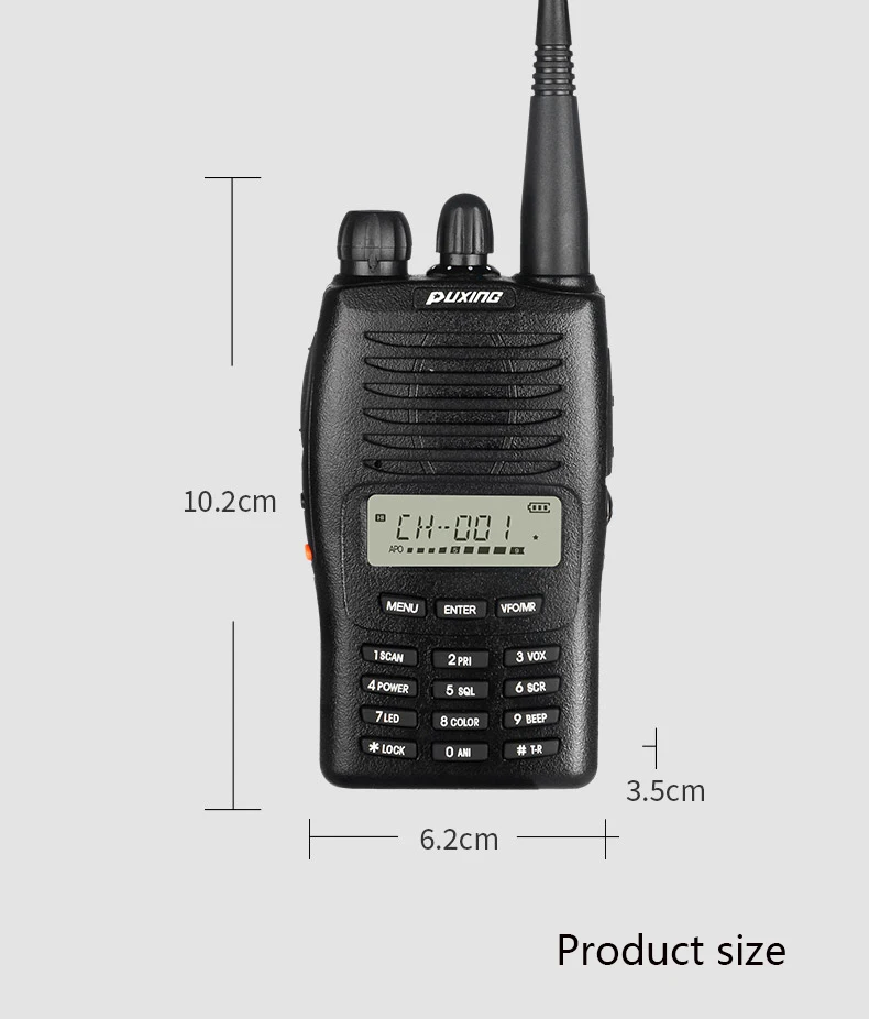 Imagem -04 - Walkie-talkie Adequado para Exterior Longa Distância Off-road Puxing-px777