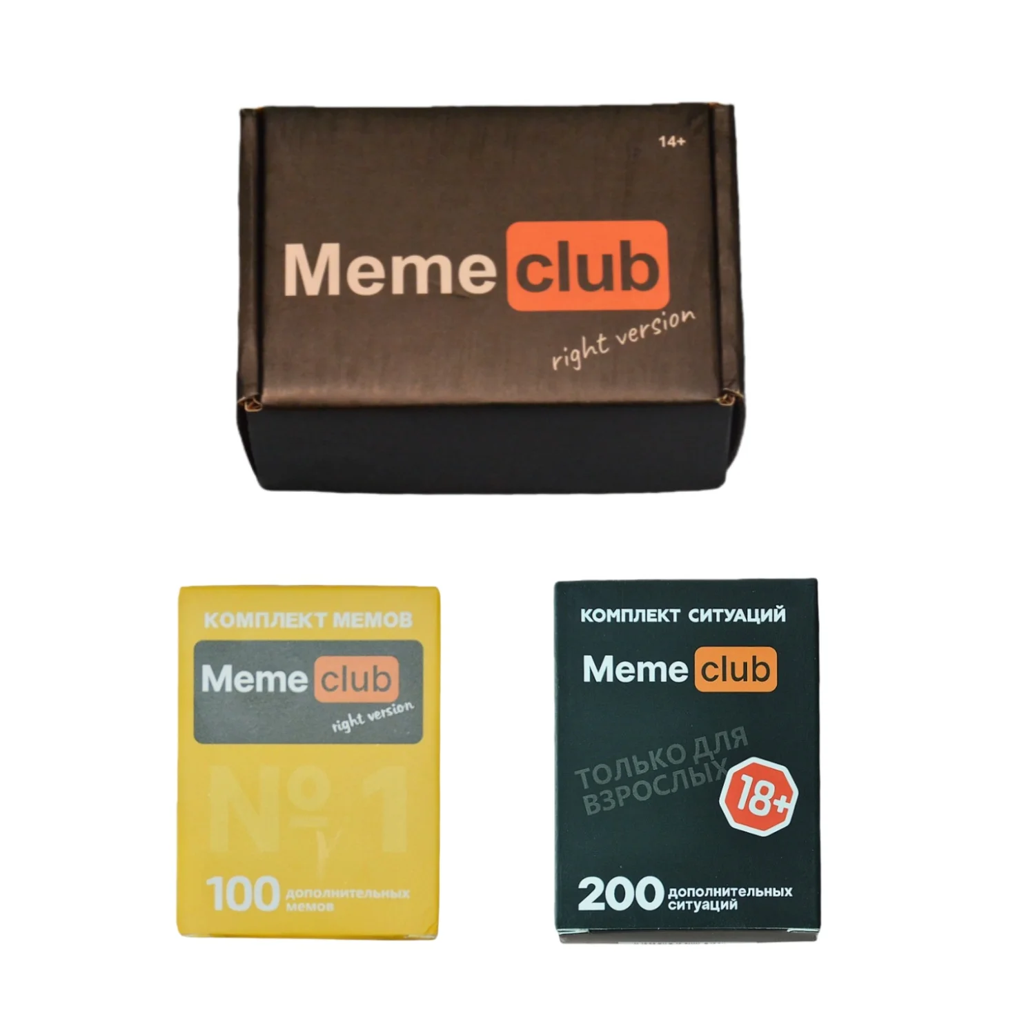 《Meme Club: 3-in-1 Emoticon Game Set》, Board Games, Interactive Tabletop Games, Card Games Suitable for Company Gatherings, Perfect as Holiday Gifts.