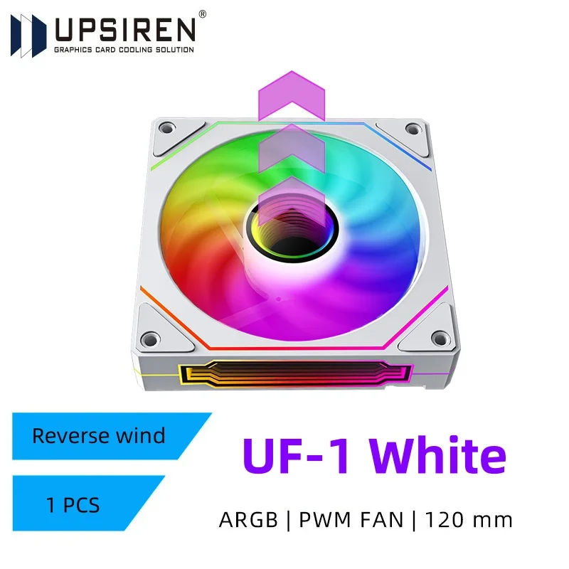 UPSIREN UF-1 PRISM 4 PRO Computer Chassis Fan 12cm ARGB 4 Pin PWM