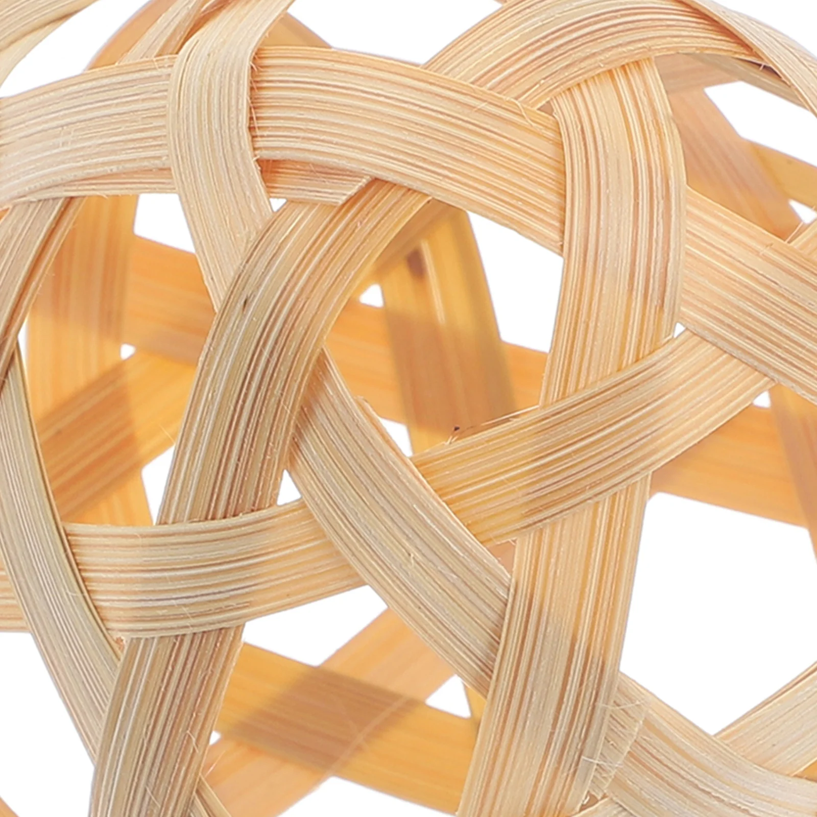 

Bamboo Woven Mini Lampshade Blank Surface Design Handmade Unique Exquisite Small Table Lamp Cover Warmth Home Decor