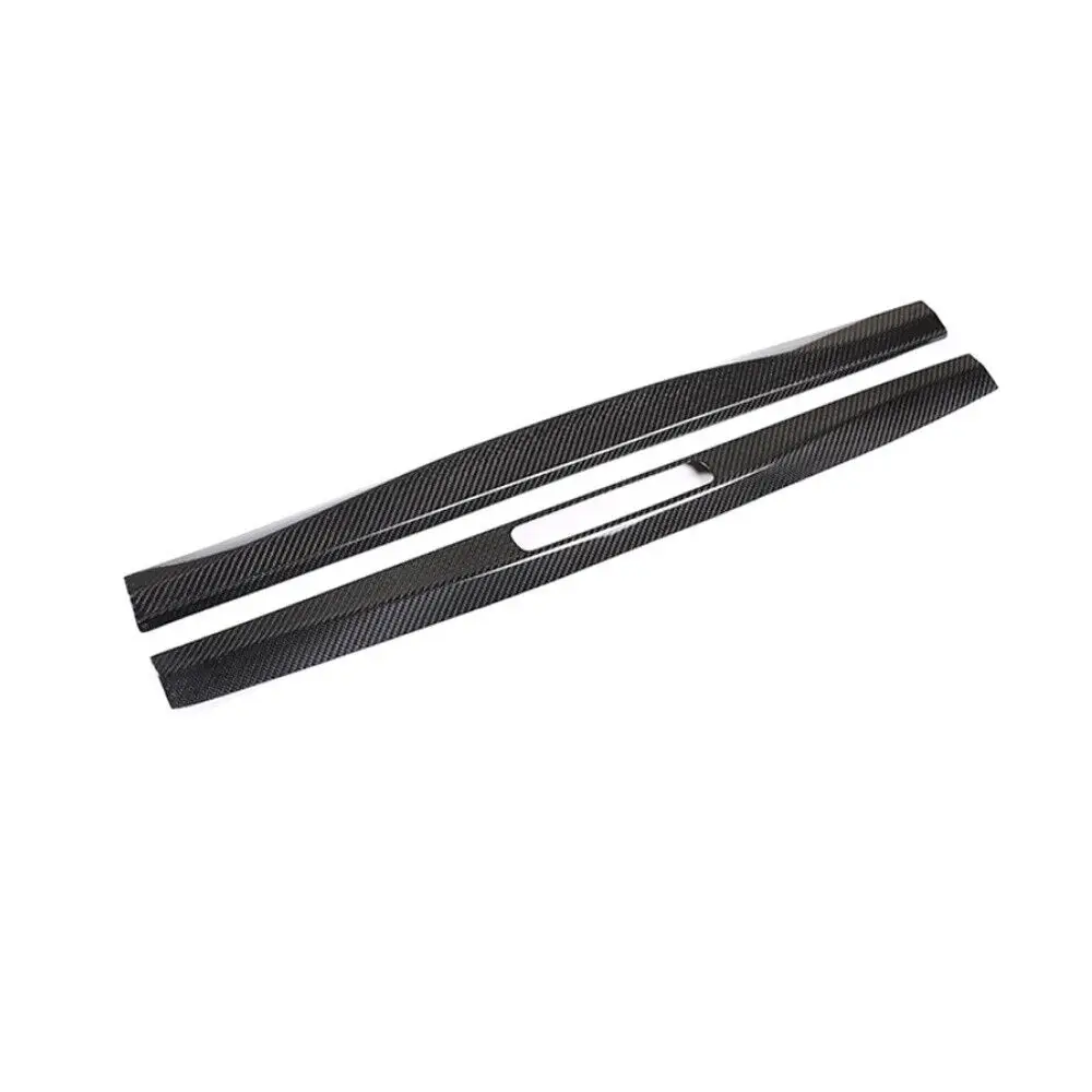 Dry Carbon Fiber Car Door Sills Guard Plate Panel Cover Trim Fit For Porsche 911 2016-2018 718 2016-2021