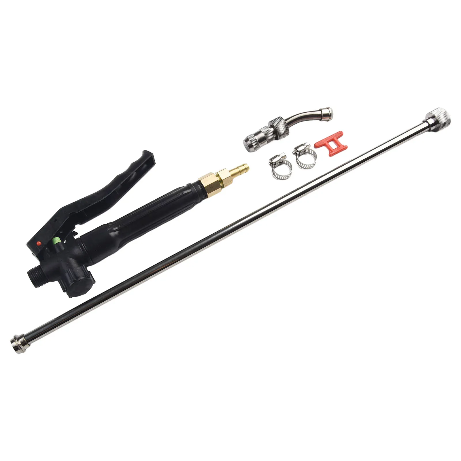 29 inch Length Sprayer Wand Lockable Switch Handle Adjustable Nozzle Stainless Steel and Brass Effective Garden Tool