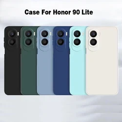 For Honor 90 Lite Case For Honor90 Lite Cover Funda Shell Coque Soft Original Liquid Silicone Phone Bumper for Honor 90 Lite