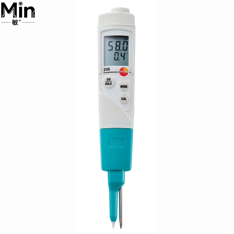 Original Testo 206-PH2 PH Meter Probe Head Measuring Instrument for Liquid PH Testing 0563 2062