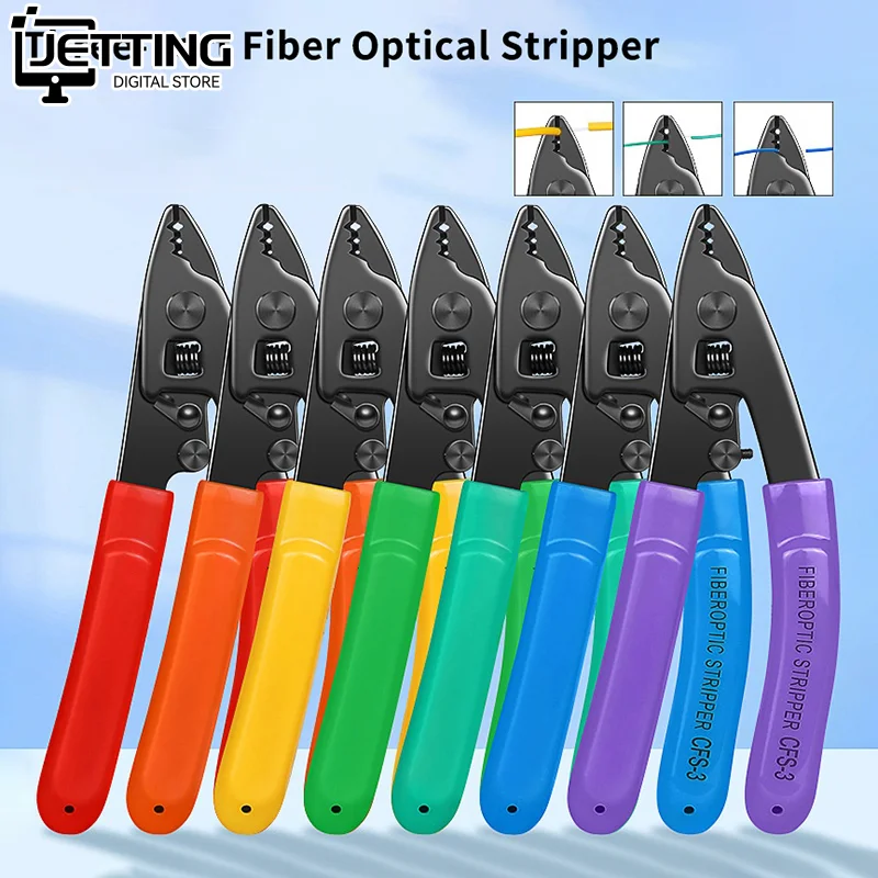 CFS-3 Three-port CFS-2 Dual Port Fiber Optical Stripper Pliers Wire Strippers For FTTH Tools Optic Stripping Plier Tool