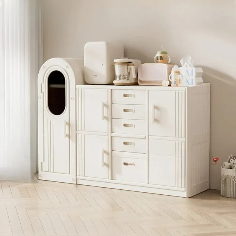 Raising Table Infant Locker Baby Wardrobe Large Capacity Storage Bench Against Wall Cabinet Children