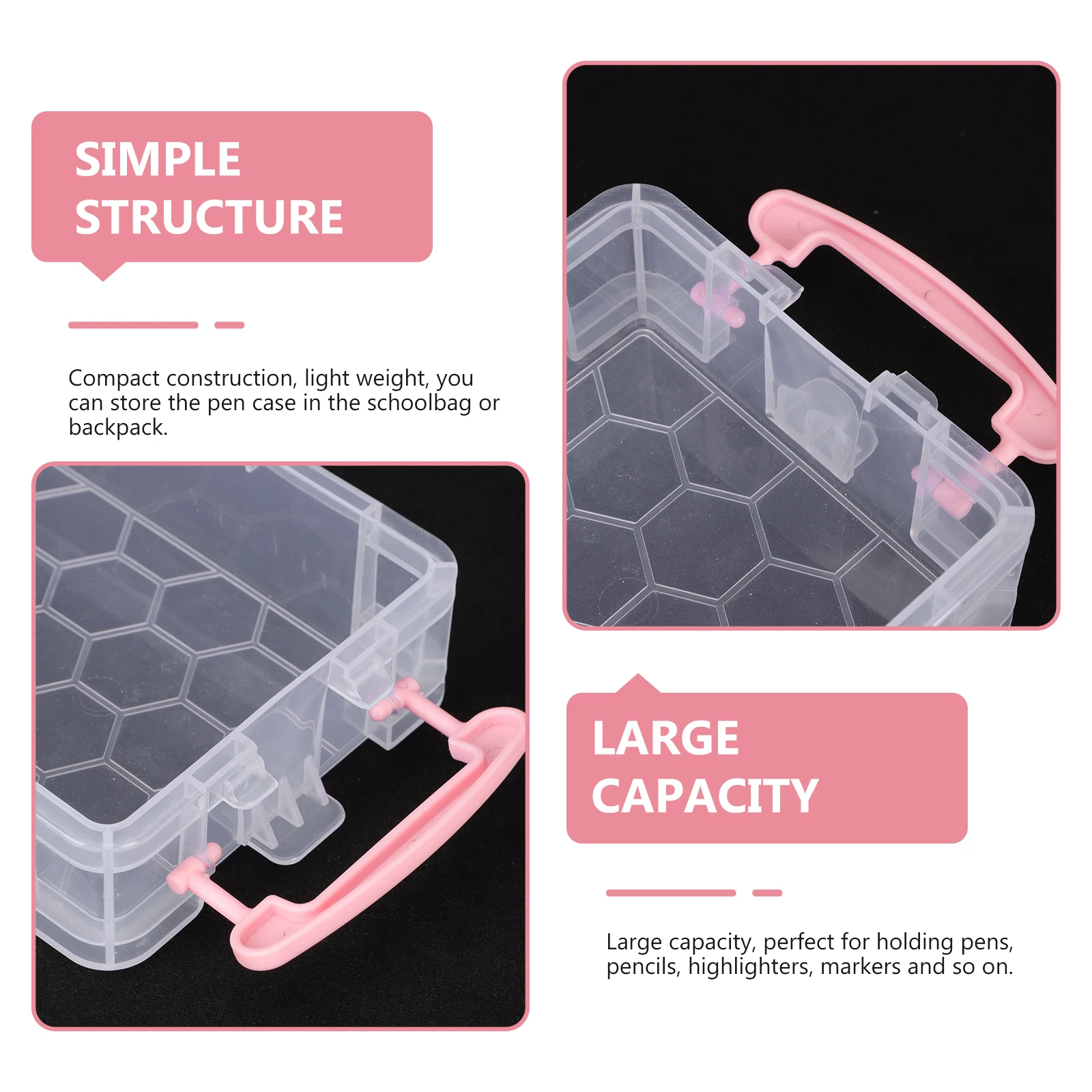 Pinsel Lagerung Box Multifunktionale Bleistift Organizer Halter Zeichnung Fall Kreide Container Tragbare Kunststoff Kind