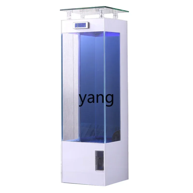 

LMM Small Ultra-White Glass Square VAT Living Room Home Floor Viewing Aquarium Ecological Fish Tank
