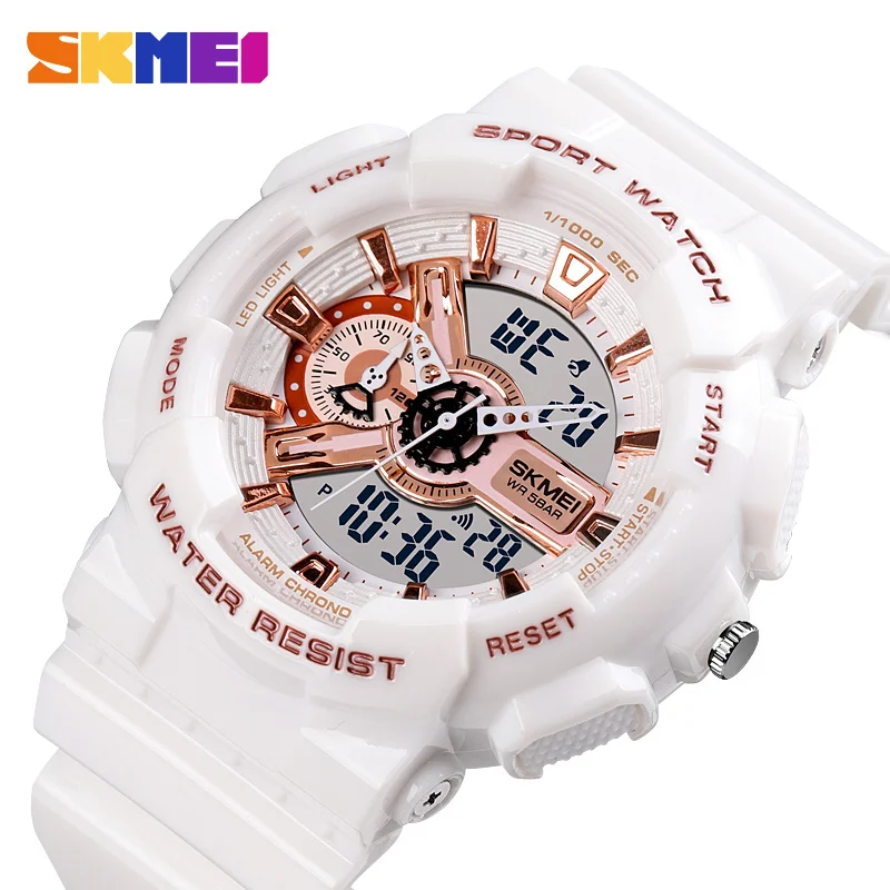 SKMEI LED Light Digital Electronic Watches For Men Women Business Quartz Watch Waterproof Alarm Clock Wristwatch Horloges Mannen
