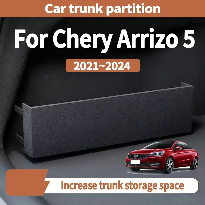 Para Chery Arrizo 5 2021~2024, Organizador de Maletero Multifuncional, Caja de Almacenamiento, Divisor de Maletero Reforzado, Ac