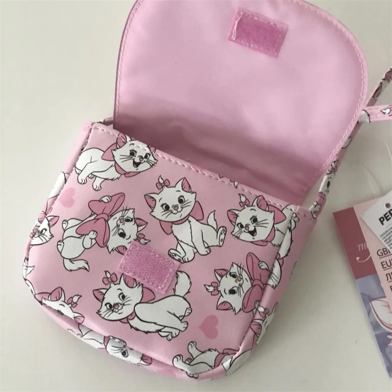 NEW Disney Marie Cat Crossbody Bags for Ladies Kawaii Purses Shoulder Bags for Women Pu Leather Coin Pouch Cartoon Cute Wallet