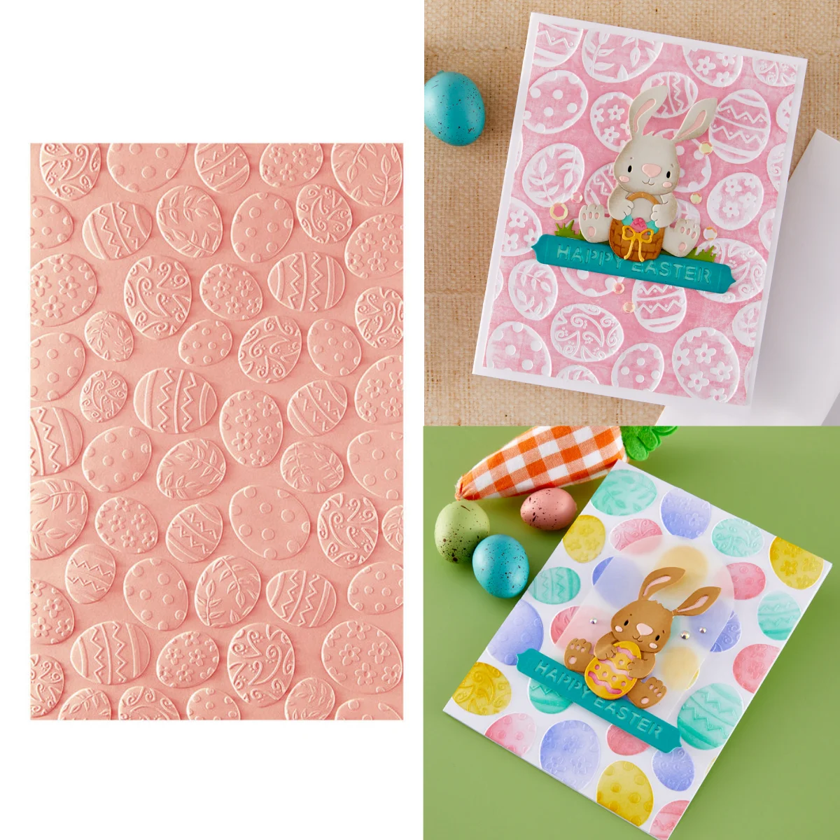 

Easter 2026 New Eggs Chickens Bunny Buddies Metal Cutting Dies Hot Foil Stencil for DIY Decorating Scrapbook Paper Embossing