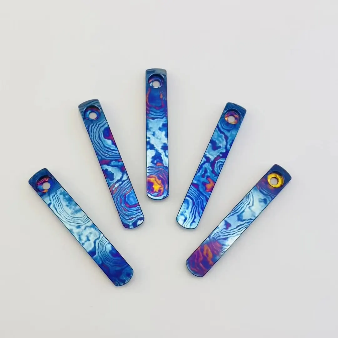 CNC Timascus / دمشق التيتانيوم مشبك الجيب المتكامل المشبك ل Spyderco Para 3 خفيفة الوزن اليعسوب ليل الأصلي مانيكس 2 LW