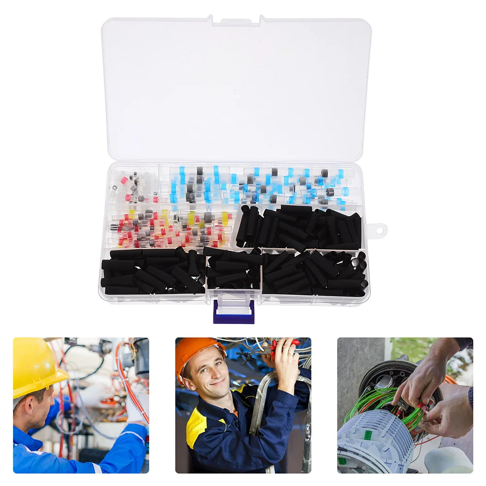 

600Pcs Soldering Wire Connectors Kit Heat Shrink Butt Splice Waterproof Insulated Terminals for Electronics and Automotive Use