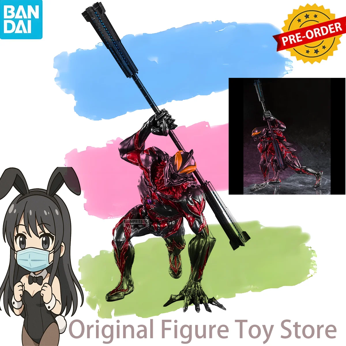 

Original bandai Ultraman Anime Belial MARVEL Action Figures Model Figurine Original Figuarts Glasses Factory