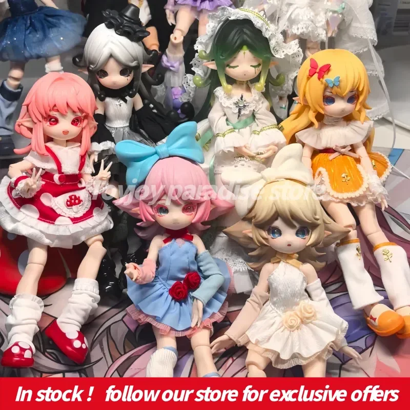 

New Genuine Mushroom Germ 1/12 Bjd Blind Box Cute Action Figure Collectible Doll Fashion Toy Desktop Ornament Mystery Box Gifts