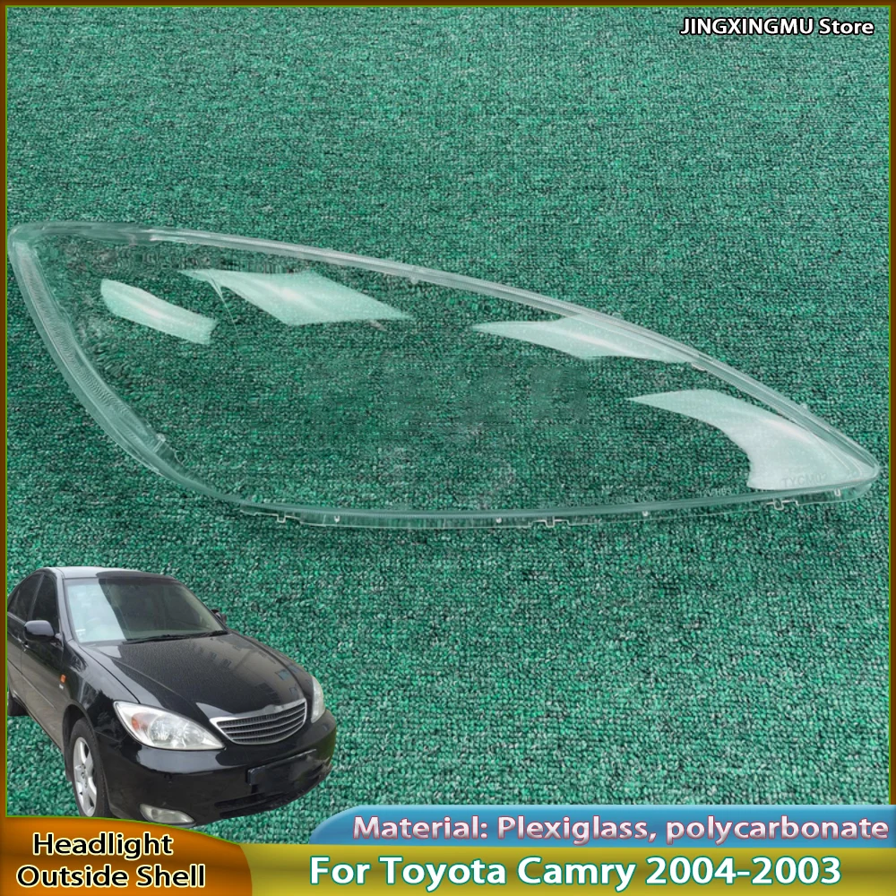 

Headlight Shell Mask Lens Plexiglass For Toyota Camry 2002 2003 2004 Headlamp Cover Transparent Lampshade