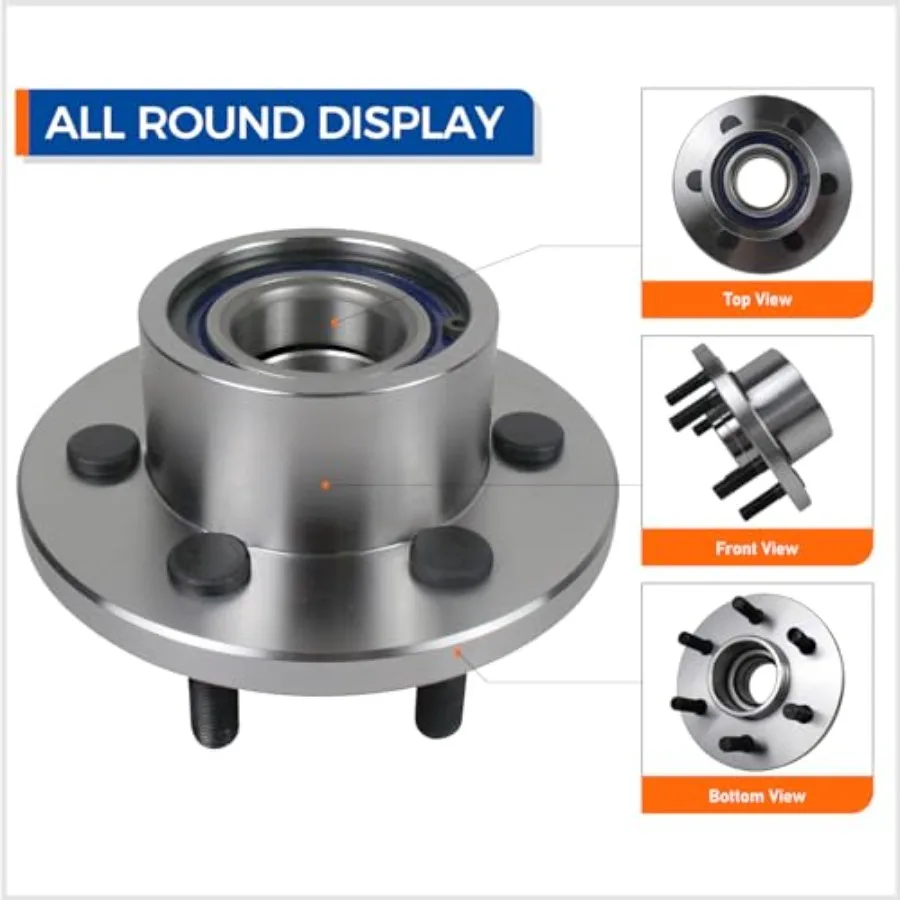 515032 Front RWD Wheel Hub Bearing Assembly Fit for 1997-2004 Dodge Dakota, 1999-2003 Durango Pair