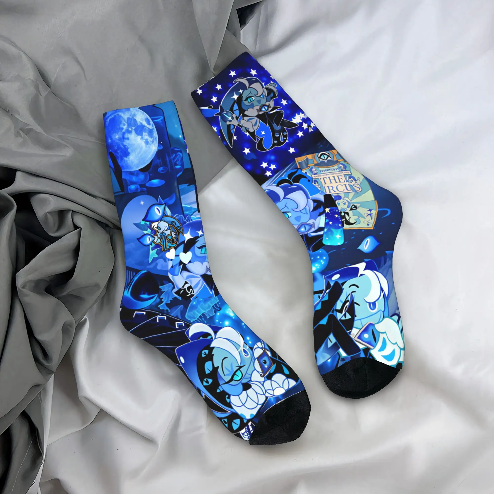 Shadow Milk Stockings Cookie Run Kingdom Printed Kawaii Socks Spring Anti Skid Socks Men's Outdoor Sports Warm Soft Socks