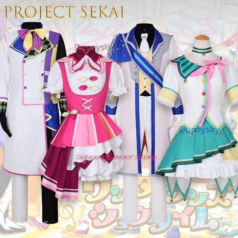 

Halloween Costume Adults Project Sekai 3rd Cosplay Tenma Tsukasa Kamishiro Rui Otori Emu Cosplay Fancy Suit Kusanagi disguise Wo