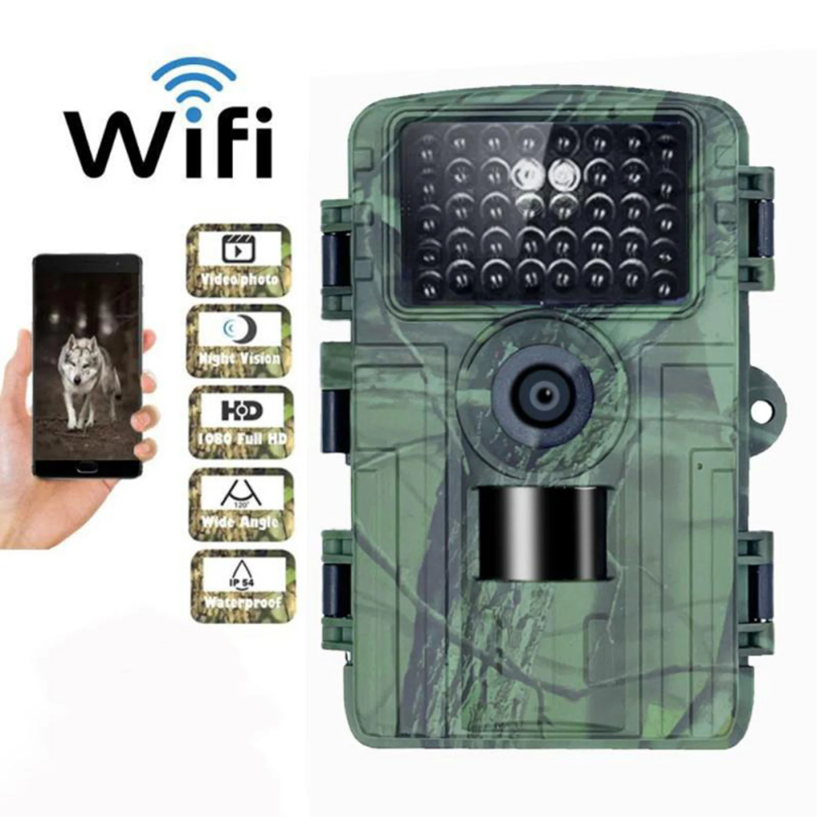 

Wi Fi Hunting Camera with Easy APP Control and High quality 32MP Resolution for Wildlife Observation and Trail Recording
