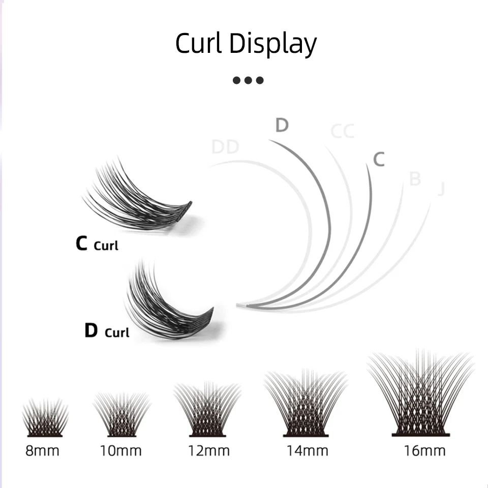 Lashprofessor fai da te cluster ciglia Extension 60 Volume ciglia autoadesive ciglia segmentate morbide naturali fascio finto Cilia