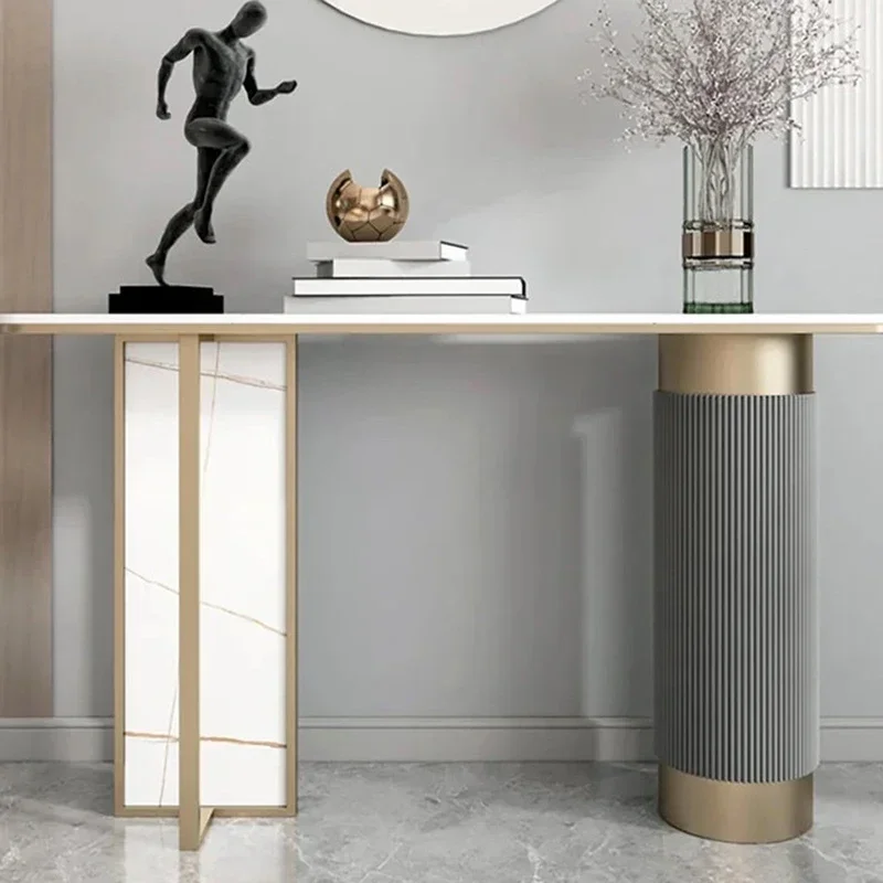 

Простой роскошный консольный столик, элегантный профессиональный современный декор, угловой столик, уникальный дизайн, консоль, мебель для гостиной