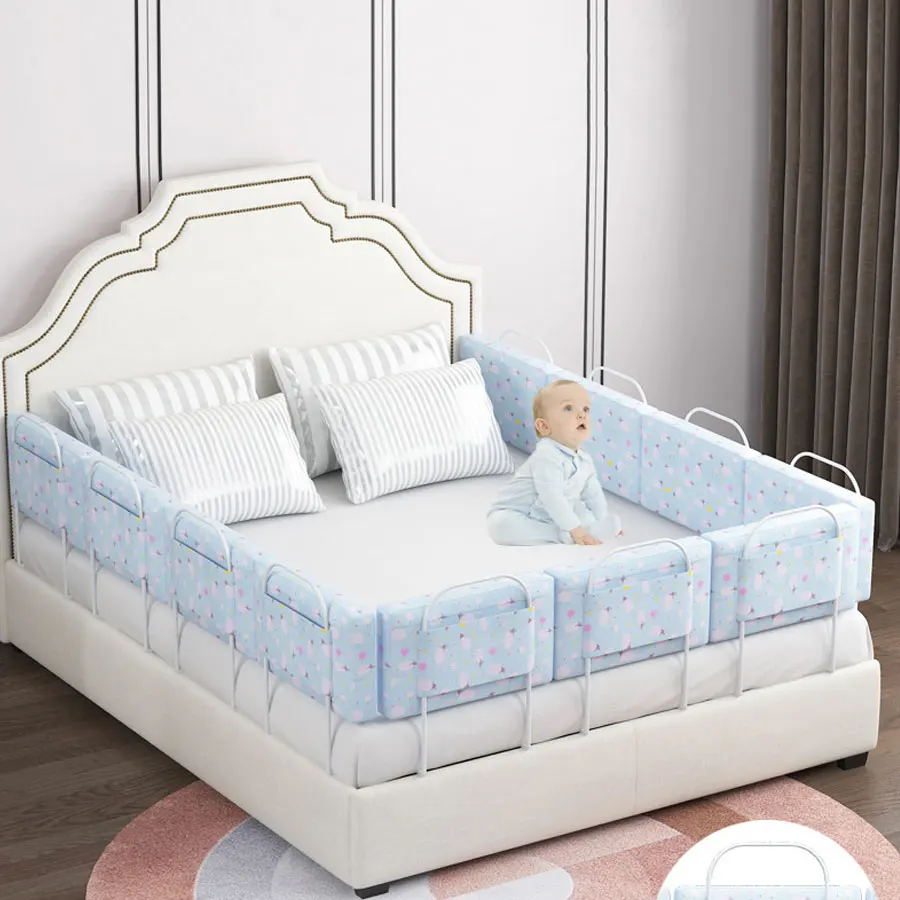 1 Piece of Bed Fence Baby Anti Fall Fence Baby Barrier Children's Bedside Fence Soft Bag Universal Children's Fence Barrier