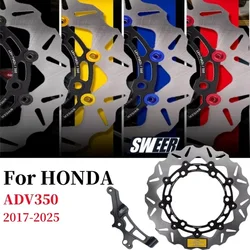 For HONDA ADV350 2017-2025 Motorcycle Brake Disc 300mm Floating Disk Rotor Brake Caliper Connector Kit Front Wheel Accessories