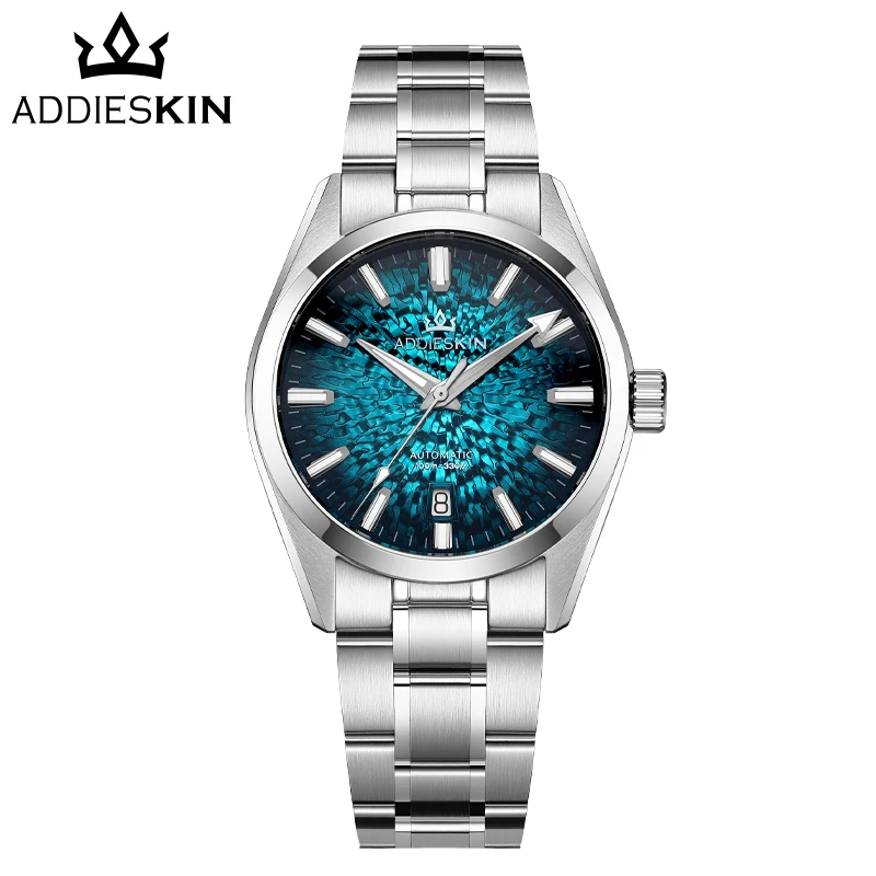 AddiesKin K003 Automatic Watches 10Bar Waterproof Sapphire Glass 316L Stainless Steel BGW9 Super Luminous Mechanical Men's Watch