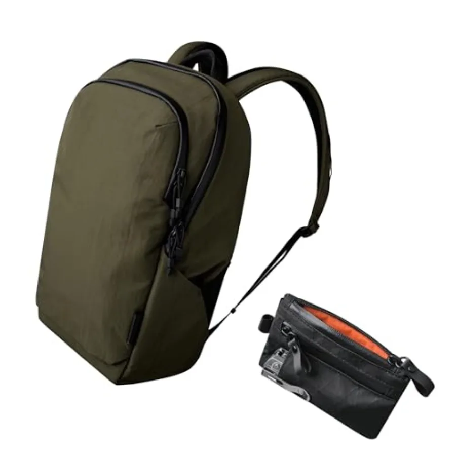 ALPAKA Bravo Rucksack 23L und Zip Pouch Pro – Laptop-Rucksack, passend für 16-Zoll-Computer – Minimalismus-Reißverschluss-Geldbörse – RFID-Blockierung