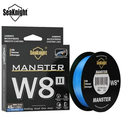 Seaknight-monstro/manster w8 ii trançado linha de pesca, 8 fios pe, multifilamento, 20-100lb