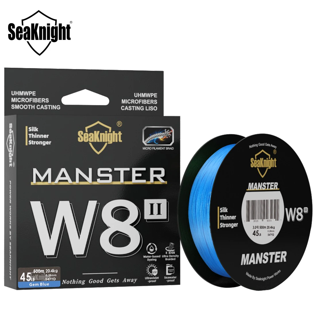 Seaknight 500M NEW MONSTER/MANSTER W8 II Pleciona żyłka wędkarska 8 pasm PE Żyłka wędkarska Multifilament Plecione żyłki 20 -100LB