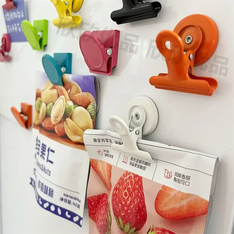 

Multi Functional Magnetic Sealing Clip Refrigerator Sticker Home Kitchen Magnetic Sealing Moisture-proof Clip Home Decoration