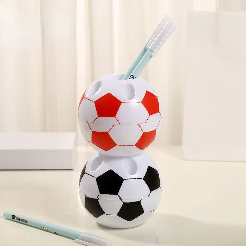 Kreative Fußball Stift Halter Kunststoff Langlebig Desktop Storage Box Multifunktionale Bleistift Lagerung Rack Schreibwaren Büro Hause