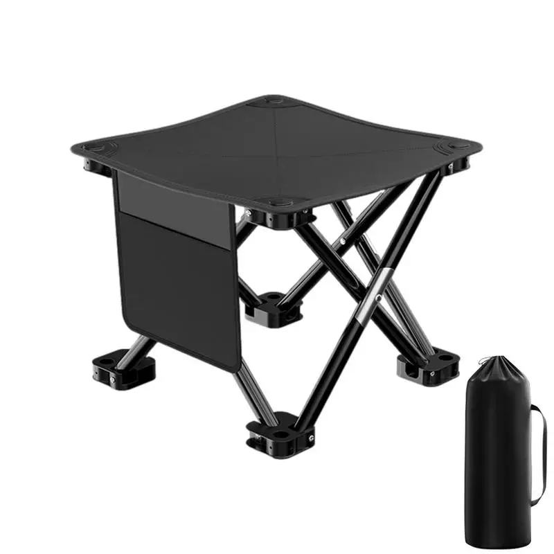 

Camping Foot Stool Small Travel Camping Stool Strong Load-Bearing Fishing Chair With Carry Bag For Outdoor Walking Hiking