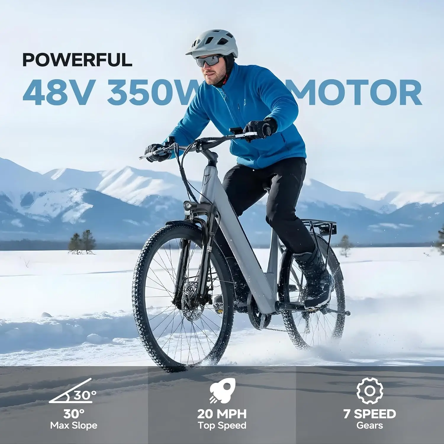 1200W Electric Bike 48V Battery 26
