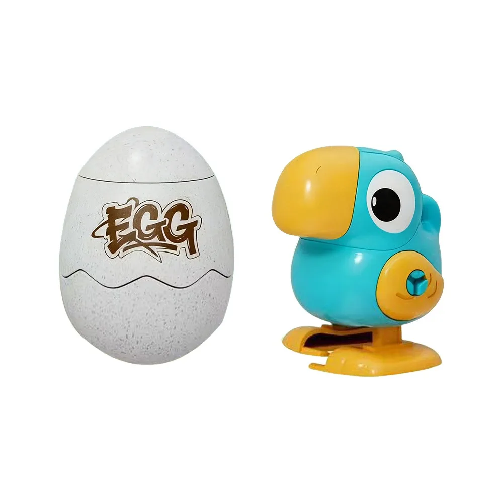 Gifts Cartoon Clockwork Animal Jumping Egg Toy Walking Parrot Wind-up Walking Kids up Chain Animal Running Egg Toys Prank Toy