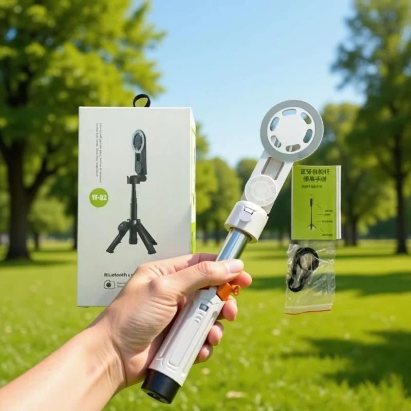 Cross-border YF-02 Mini Multifunctional Mobile Phone Photo Travel Portable Floor Bluetooth Selfie Stick