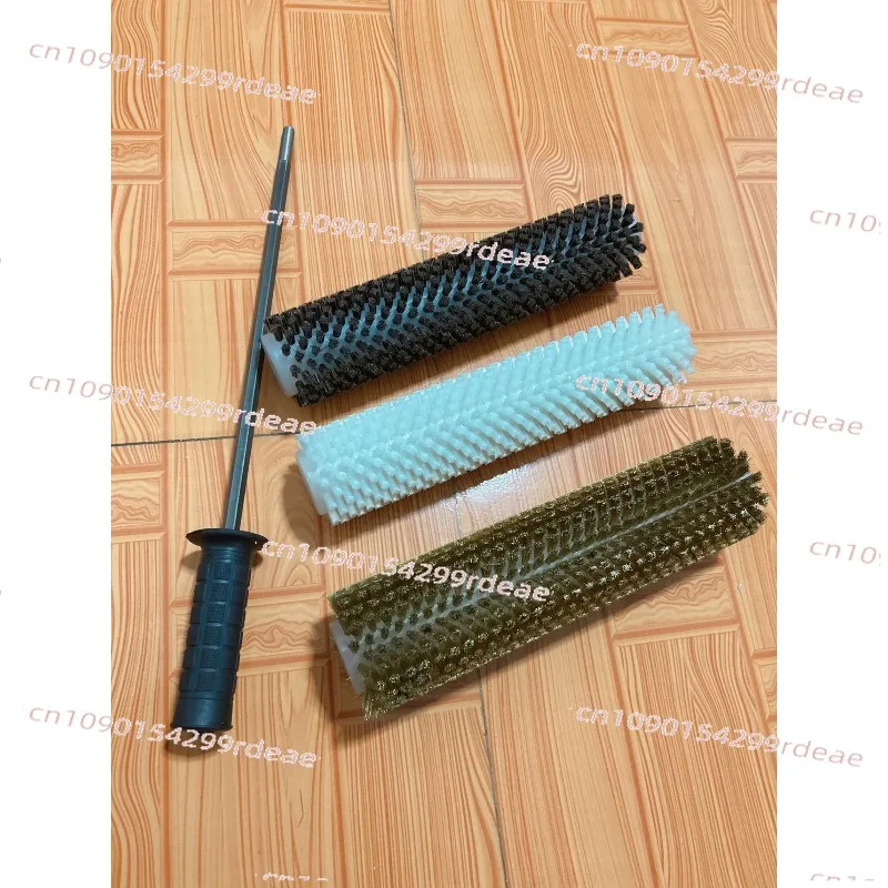 30CM Ski Snowboard Waxing Roller Brush Set with Nylon Horse Hair And Copper Wire Electric Roto Brush for Skiing Equipment