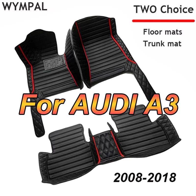 Custom Automotive Car Floor Mats For Audi A3 hatchback 2008 2009 2010 2011 2012 2013 2014 2015 2016 2017 2018 Car Accessories