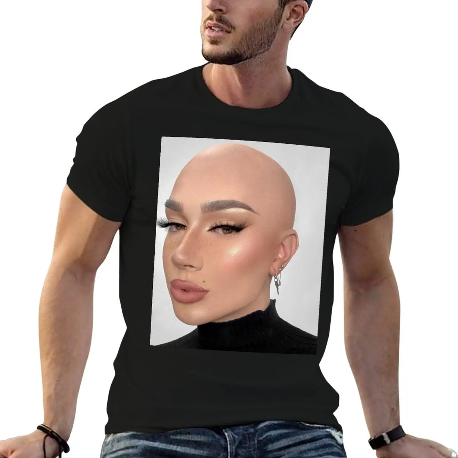 

James Charles Bald T-Shirt t shirts cotton 100% t shirts for man cotton soft cotton t shirt pack T-Shirt