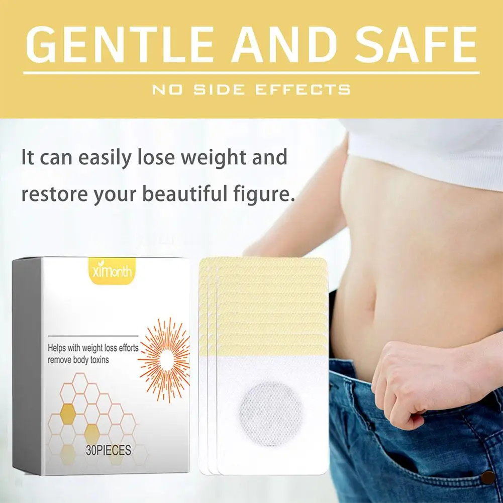 5x Afslankende Patches Body Sculpting Buikstickers Vetverbrandend Gewichtsverlies Lichaamsverstevigende Taille Slanke Navel Patch Gewichtsverlies