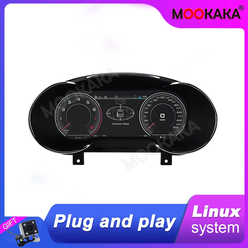For Audi A3 2014-2020 Car LCD Dashboard Digital Cluster Virtual Cockpit Instrument Speedometer Multifunctional Screen Head
