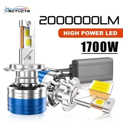 ACTVTCA 1700W 2000000LM H7 LED Headlight High Power CSP Canbus H1 H4 H11 9005 HB3 9006 HB4 9012 HIR2 Turbo Lamp 6000K Car Light