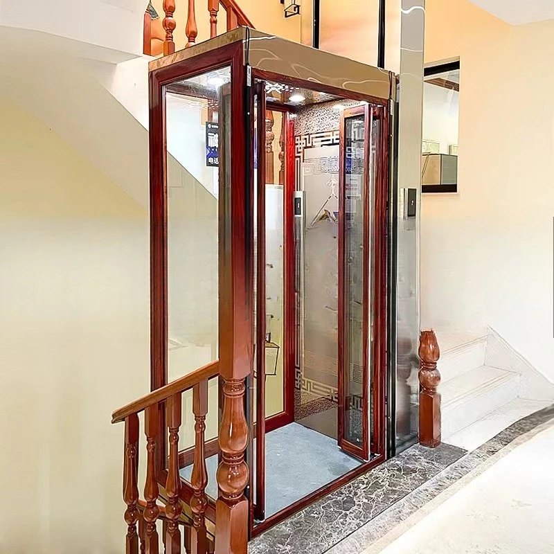 Home Elevator Two, Three or Four Floors Small Hydraulic Mobile Lift Indoor and Outdoor Villa Duplex Elevator