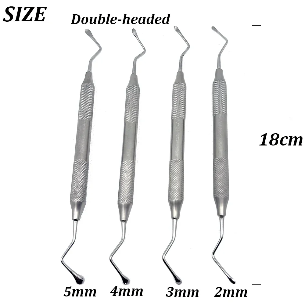 

Dental Double Ends Jagged Curette Excavator Restorative Spoon Double Ends High Quality Stainless Steel Dentist Instrument Tools