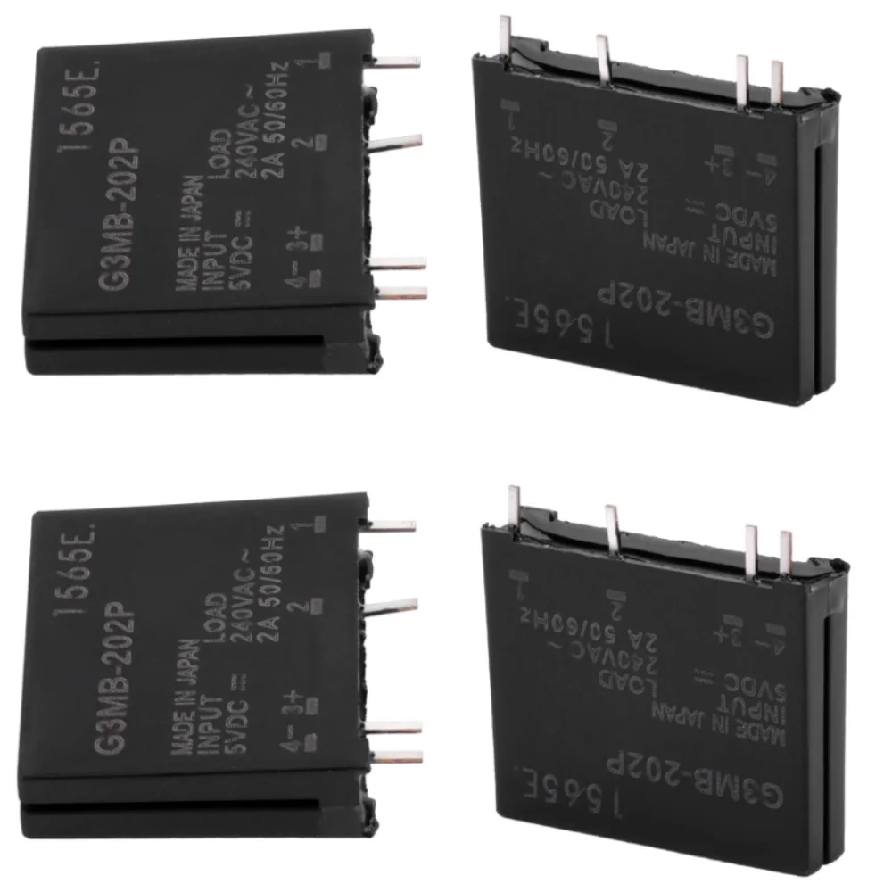 1/5 قطعة وحدة التتابع 5V-G3MB-202P G3MB 202P DC-AC PCB SSR في 5 فولت تيار مستمر خارج 240 فولت التيار المتناوب 2A وحدة تتابع الحالة الصلبة